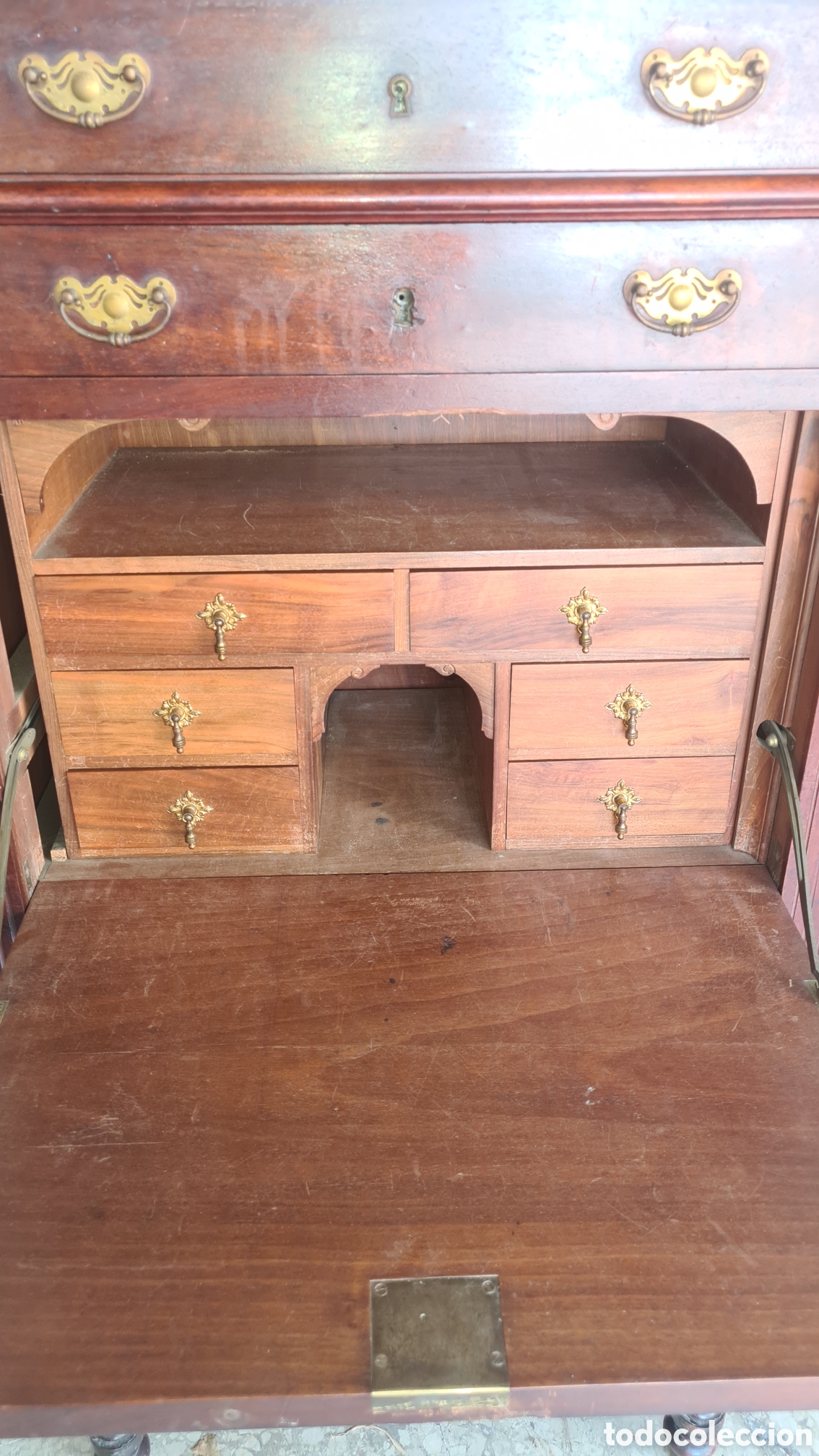 Antig&uuml;edades: Mueble secreter antiguo - Foto 5