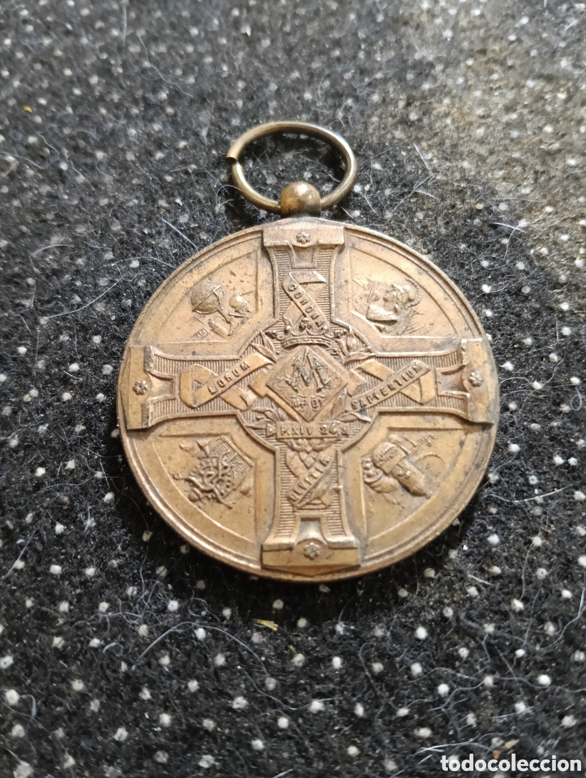 Antig&uuml;edades: ANTIGUA MEDALLA - VIR SAPIENS IMPLEBITUR BENEDICTIONIBUS - ECCL.XXXVII-27