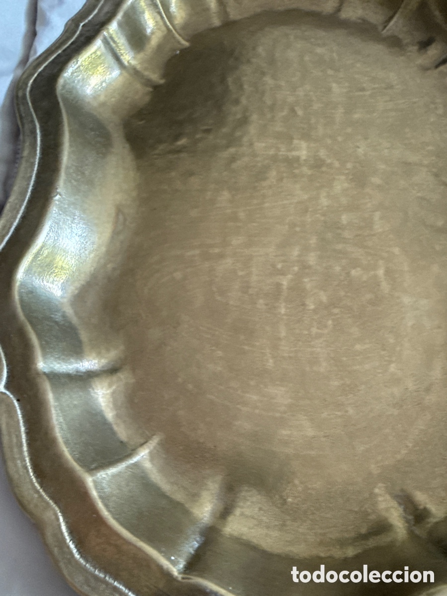 Antig&uuml;edades: Bandeja bronce marca culi a&ntilde;os 80 - Foto 2