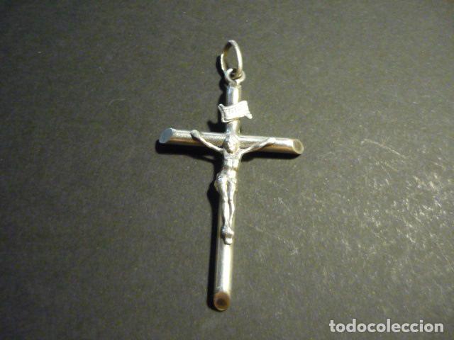 Antig&uuml;edades: ANTIGUO CRUCIFIJO EN PLATA 5,5 X 3 CM