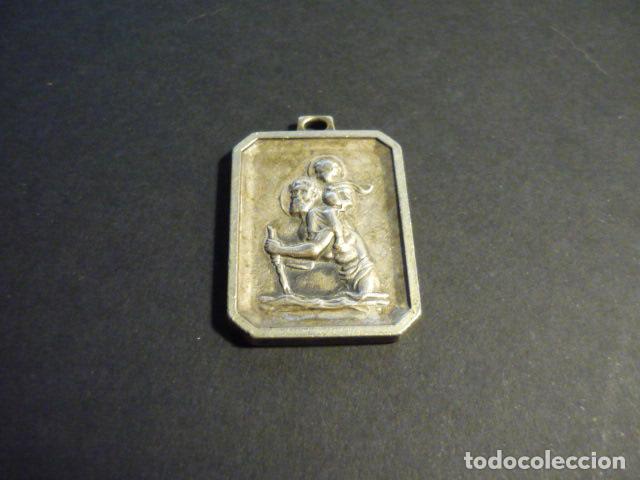Antig&uuml;edades: SAN CRISTOBAL ANTIGUA MEDALLA 3,8 X 2,5 CM