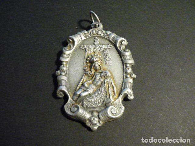 Antig&uuml;edades: ZAMORA SEMANA SANTA COFRADIA NUESTRA SE&Ntilde;ORA DE LAS ANGUSTIAS ANTIGUA MEDALLA EN ALUMINIO 4,5X7,5 CM