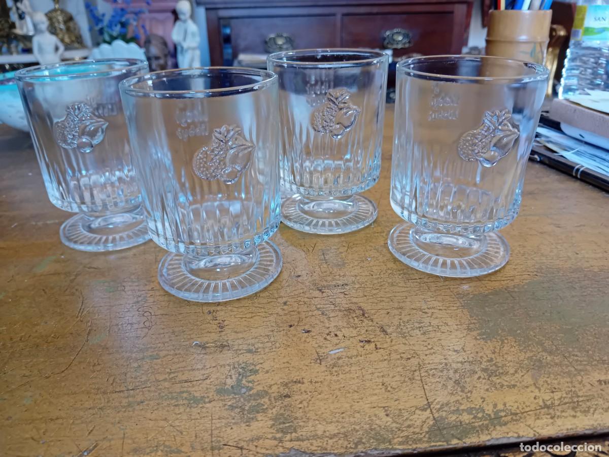 Antig&uuml;edades: 4 vasos marca Libby's decada de los 80