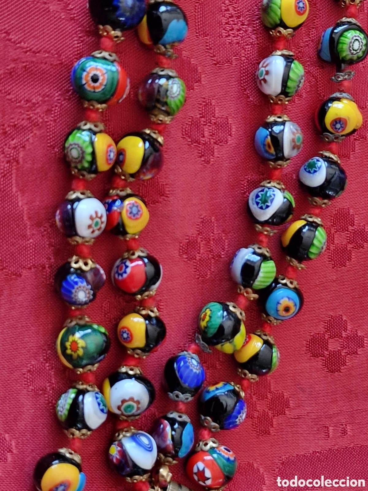 Antig&uuml;edades: ANTIGUO COLLAR MURANO MILEFIORI - Foto 7