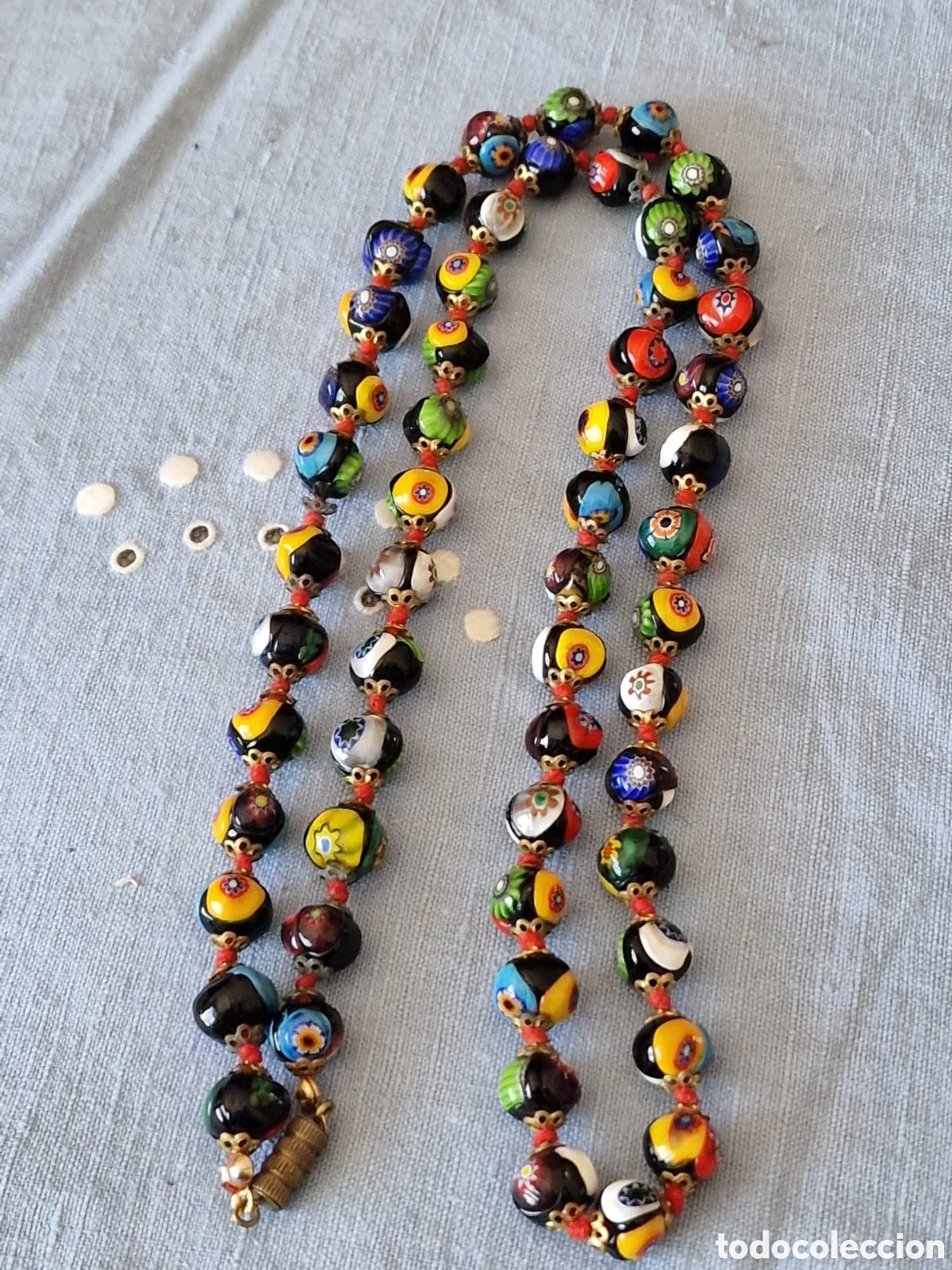 Antig&uuml;edades: ANTIGUO COLLAR MURANO MILEFIORI - Foto 8
