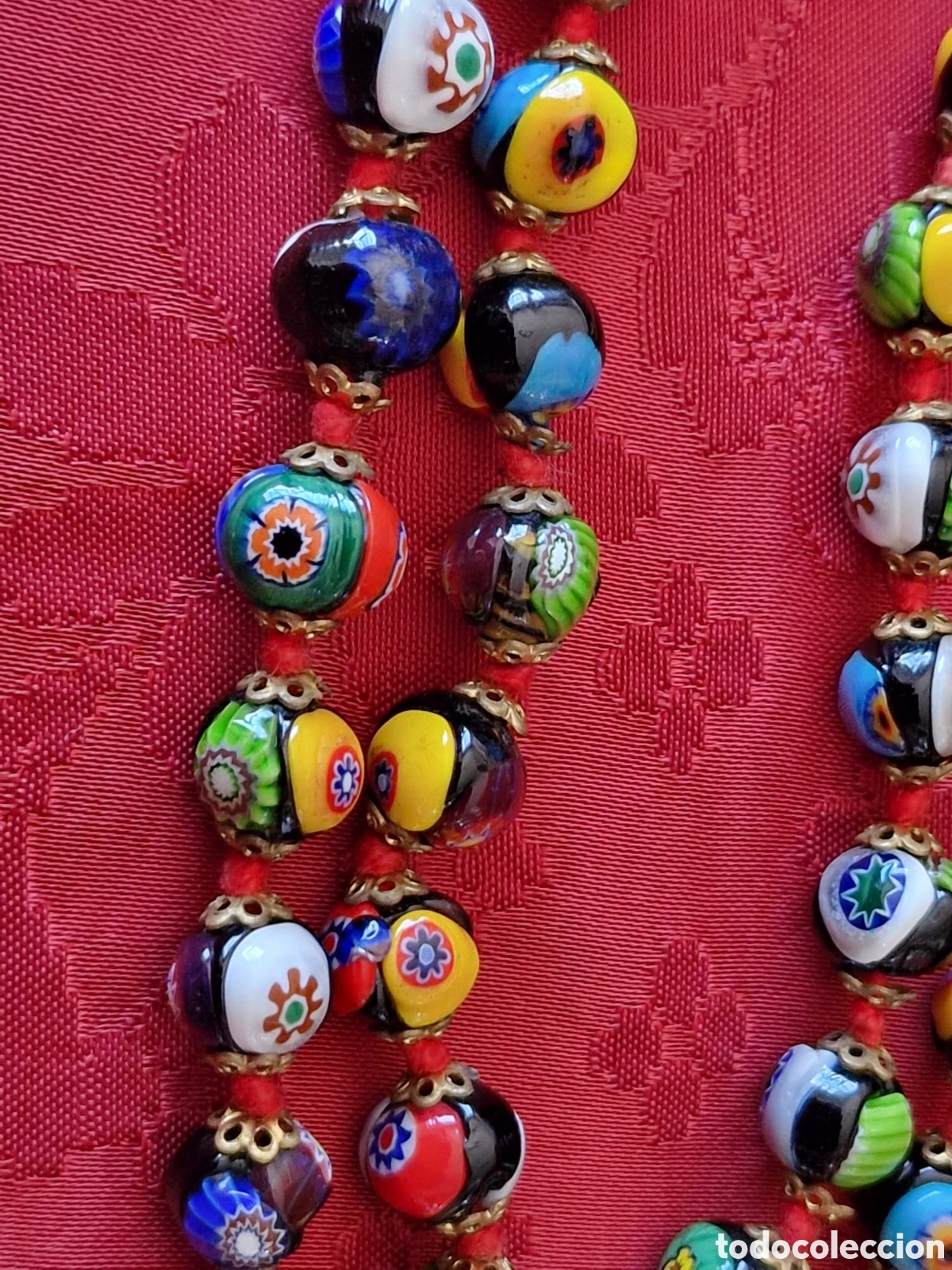 Antig&uuml;edades: ANTIGUO COLLAR MURANO MILEFIORI