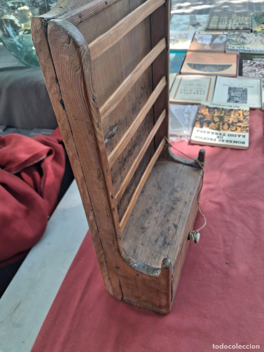 Antig&uuml;edades: Antiguo mueble cubertero, cullerer. - Foto 3