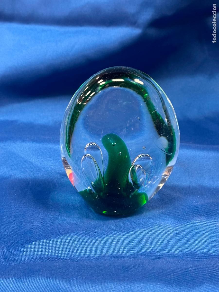 Antig&uuml;edades: INTERESANTE PISAPAPELES VINTAGE EN CRISTAL MURANO 500 GR