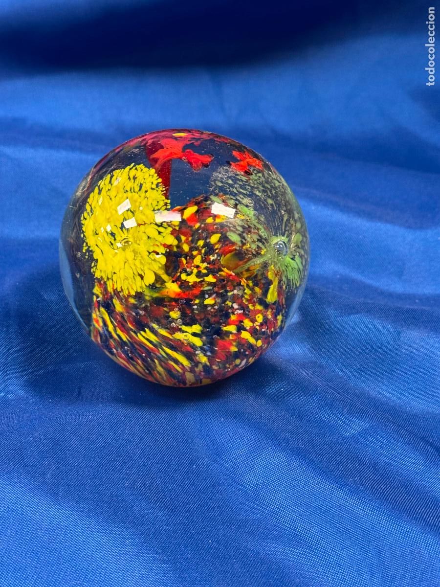 Antig&uuml;edades: INTERESANTE PISAPAPELES VINTAGE EN CRISTAL MURANO 500 GR