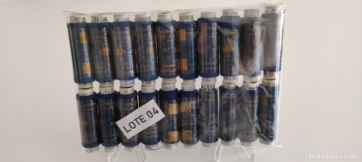 Antig&uuml;edades: 20 bobinas de hilo de algod&oacute;n El Canastillo n&ordm;50. Compa&ntilde;&iacute;a Nacional de Hilaturas (Lote 4)