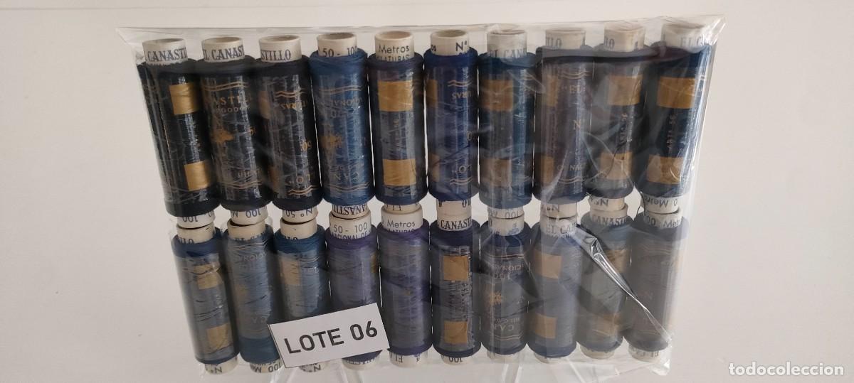 Antig&uuml;edades: 20 bobinas de hilo de algod&oacute;n El Canastillo n&ordm;50. Compa&ntilde;&iacute;a Nacional de Hilaturas (Lote 6)