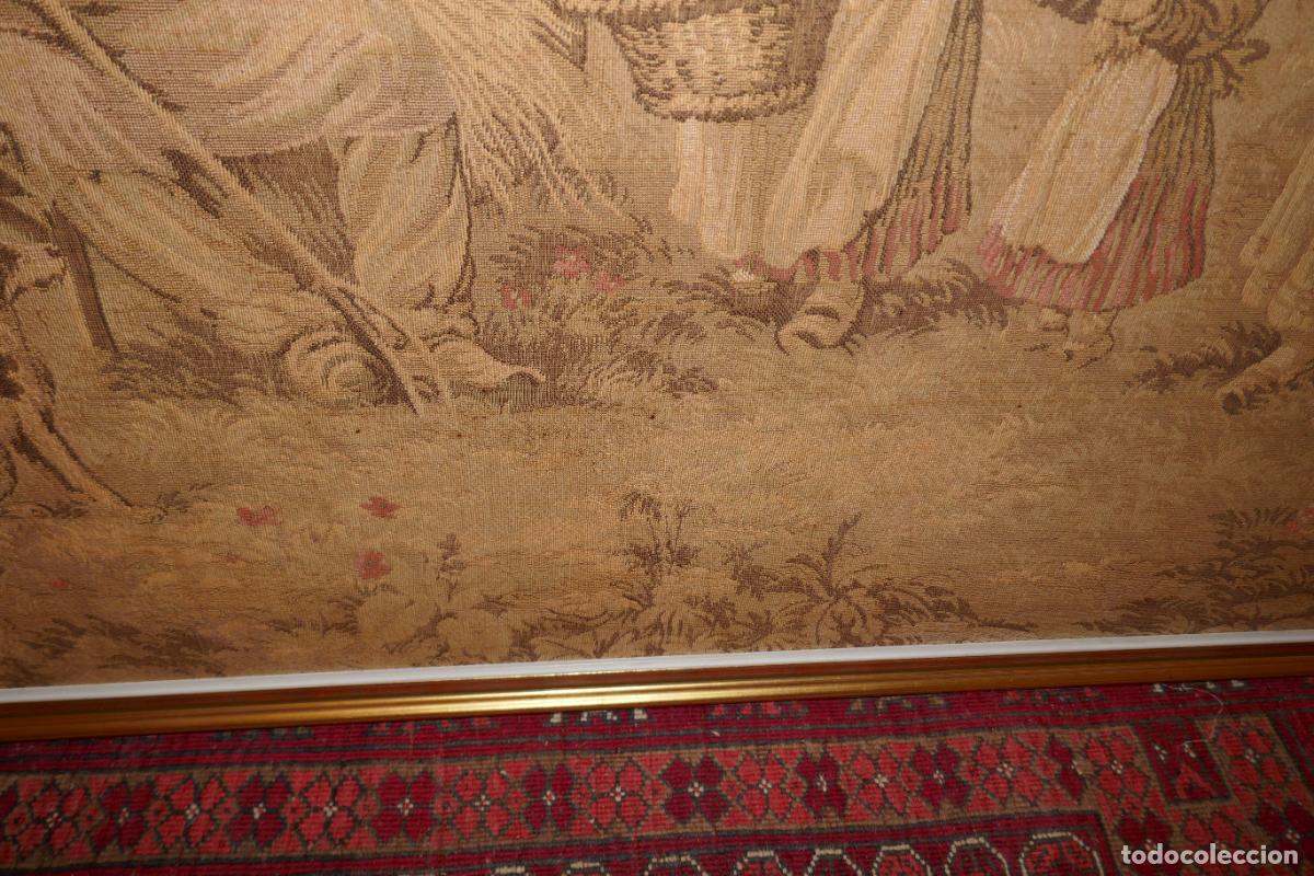 Antig&uuml;edades: ANTIGUO GRAN TAPIZ ENMARCADO. - Foto 6
