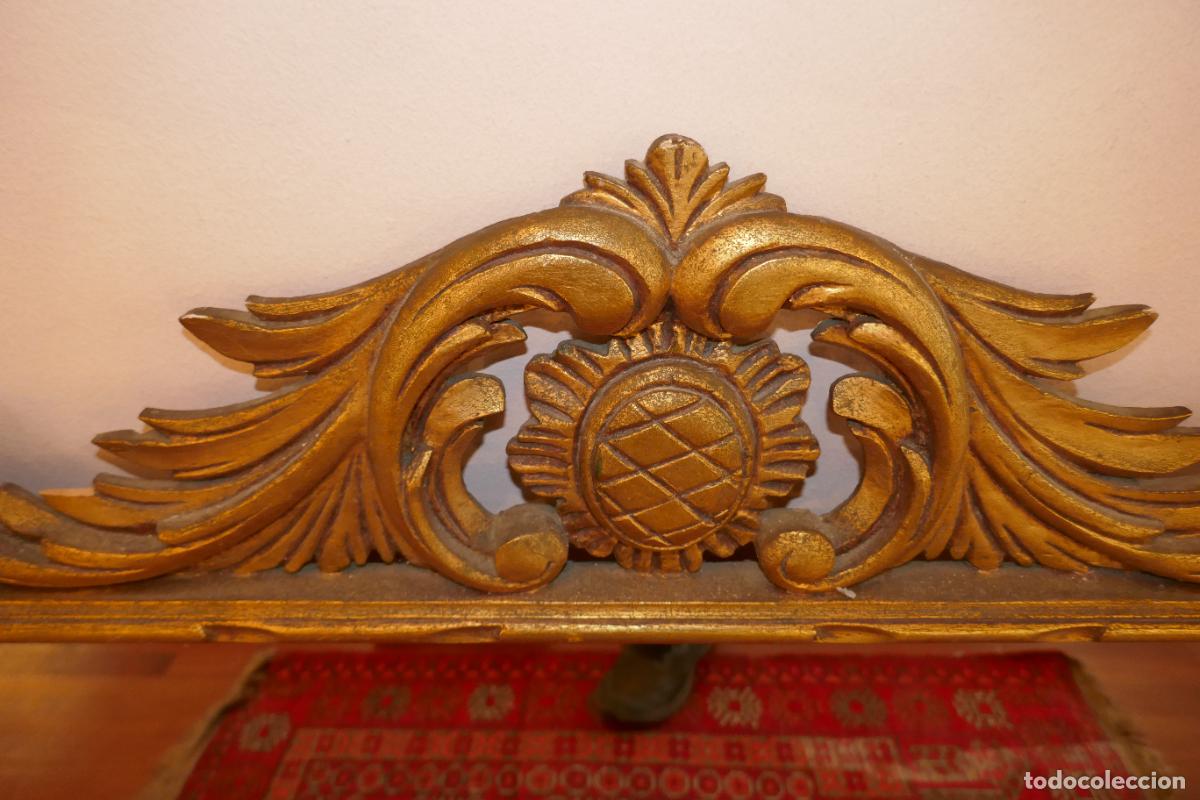 Antig&uuml;edades: GRAN ESPEJO ANTIGUO CORNUCOPIA PAN DE ORO - Foto 16