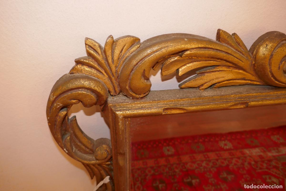 Antig&uuml;edades: GRAN ESPEJO ANTIGUO CORNUCOPIA PAN DE ORO - Foto 18