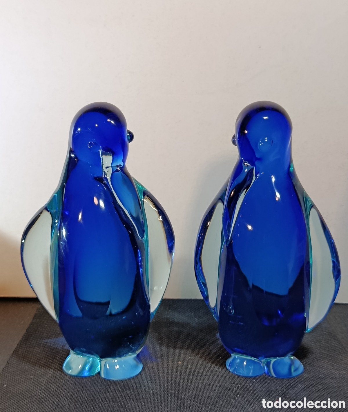 Antig&uuml;edades: Ping&uuml;inos cristal de Murano vintage
