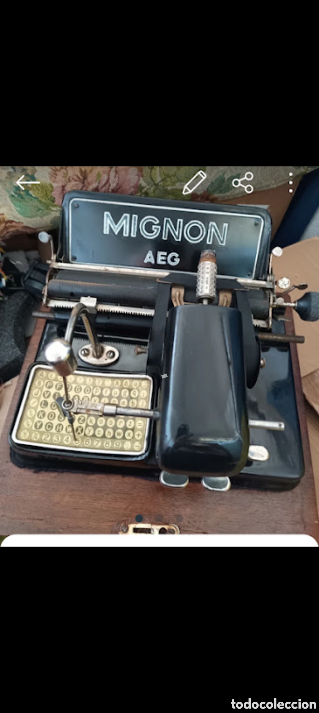 Antig&uuml;edades: MACCHINA PER SCRIVERE MIGNON MOD. 4