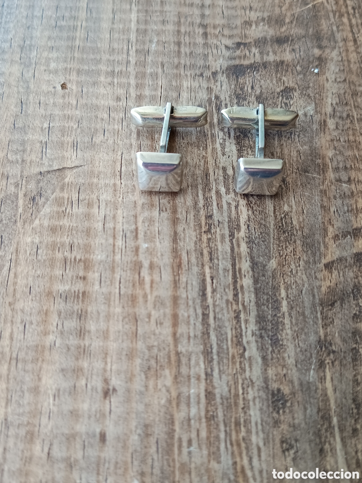 Antig&uuml;edades: PAREJA DE GEMELOS DE PLATA 925 - 6gr