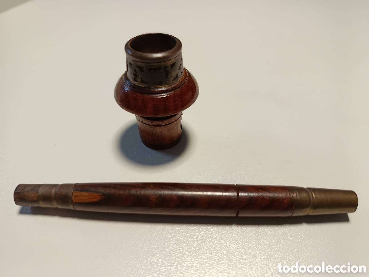 Antig&uuml;edades: Antigua pipa de fumar en madera - Foto 3