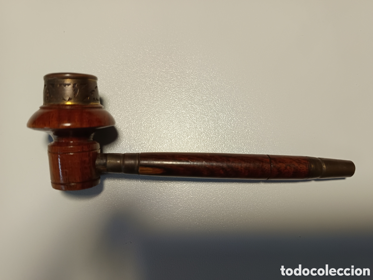 Antig&uuml;edades: Antigua pipa de fumar en madera - Foto 5