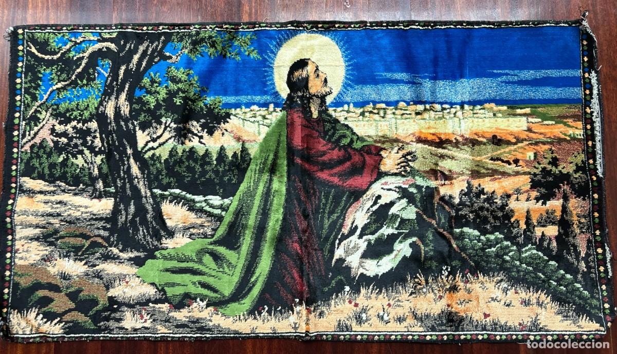 Antig&uuml;edades: Lote tapices religiosos antiguos &ldquo;La &Uacute;ltima Cena&rdquo; y &ldquo;Getseman&iacute;&rdquo;