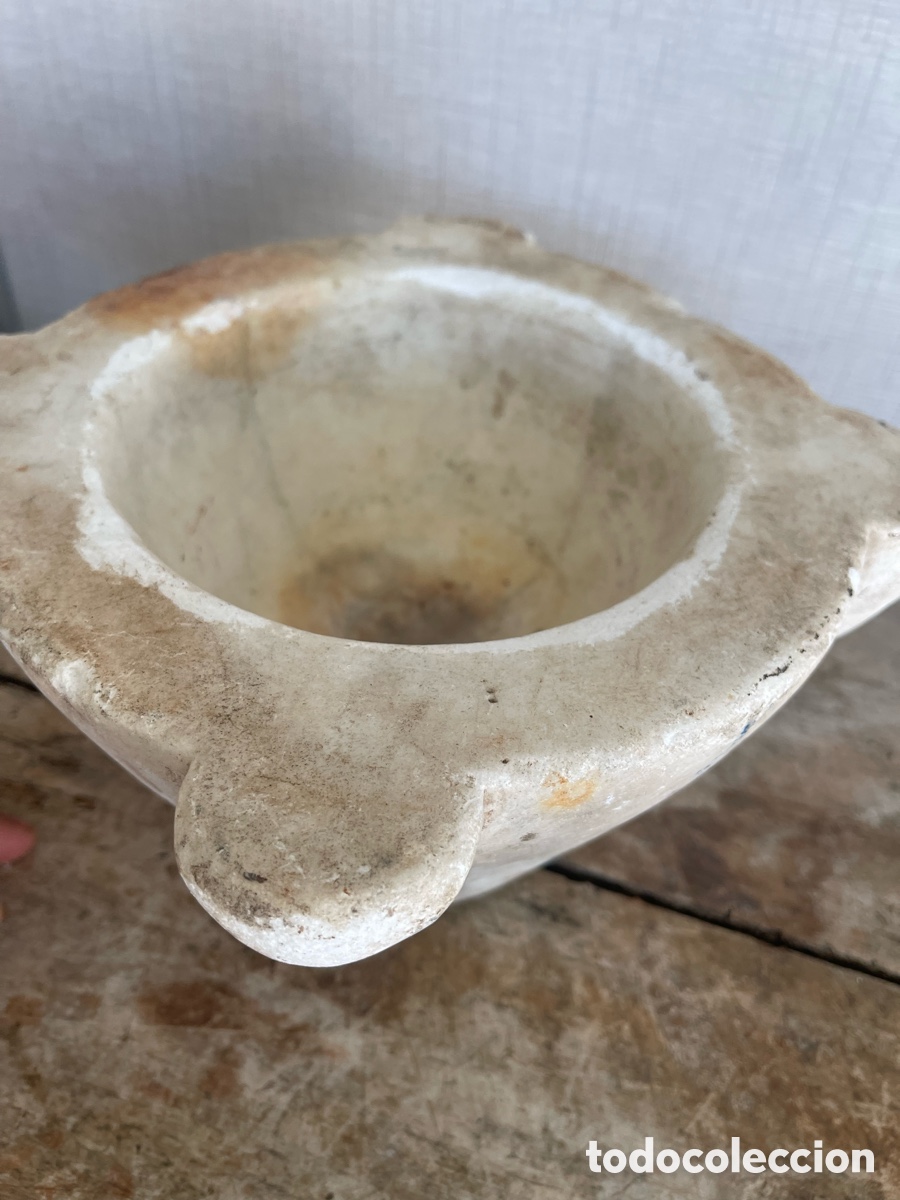 Antig&uuml;edades: Mortero m&aacute;rmol blanco - Foto 5