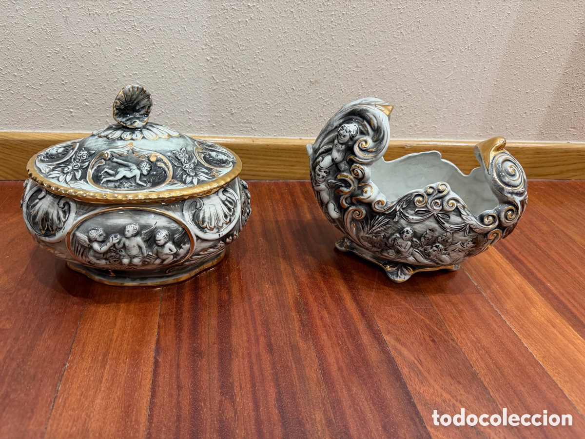 Antig&uuml;edades: Exclusivo Conjunto Vintage de Cer&aacute;mica Pereiras Valado (Portugal)