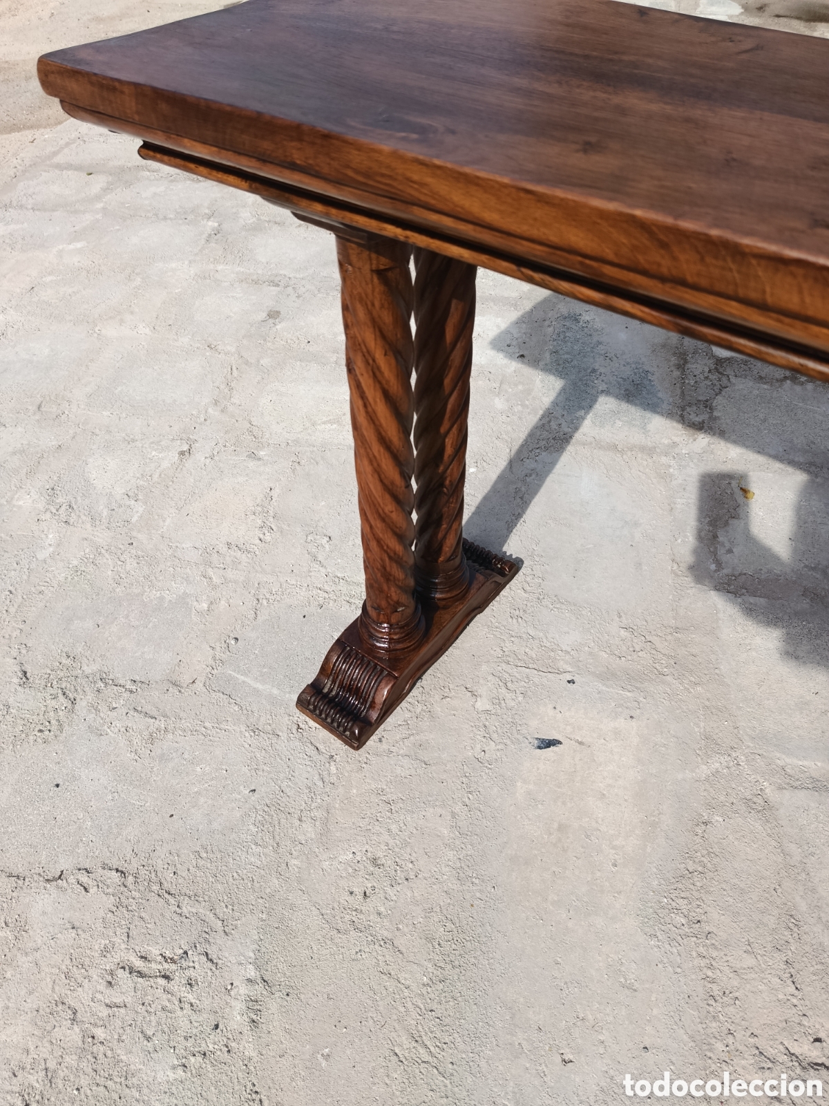 Antig&uuml;edades: Mesa de recibidor de madera maciza - Foto 2
