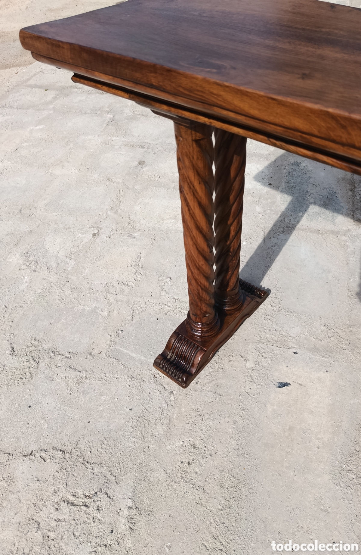 Antig&uuml;edades: Mesa de recibidor de madera maciza - Foto 5