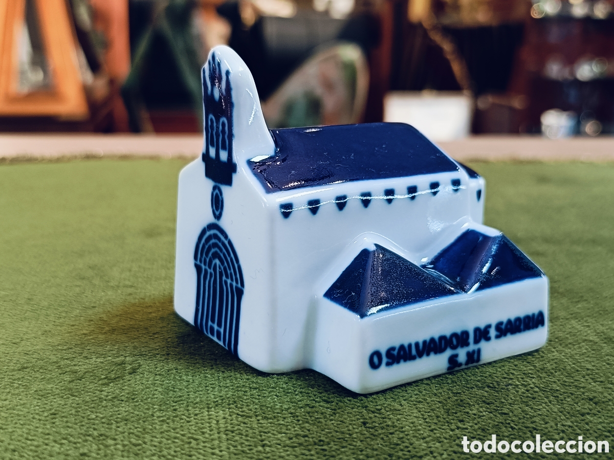 Antig&uuml;edades: SARGADELOS . MINIATURA . IGLESIA , CAPILLA O SALVADOR DE SARRIA S.XI.