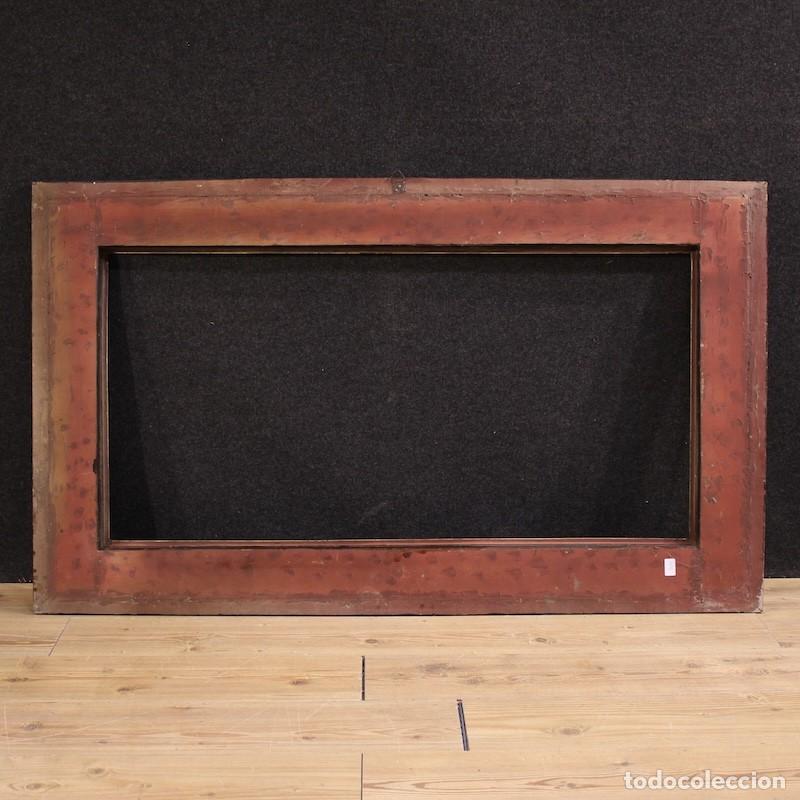 Antig&uuml;edades: Marco franc&eacute;s del siglo XX en madera dorada. - Foto 8