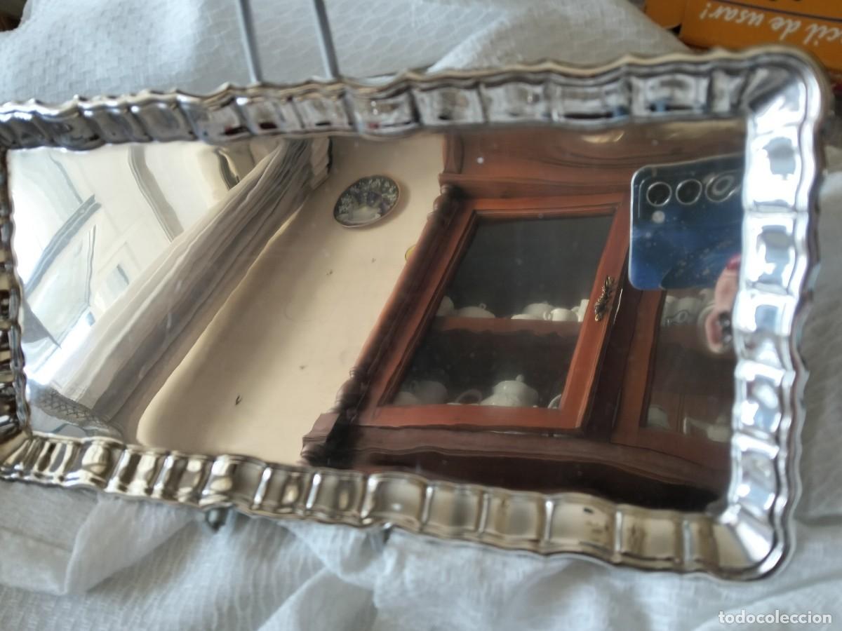 Antig&uuml;edades: BANDEJA PLATA DE LEY 31 X 16 CM APROX - Foto 1