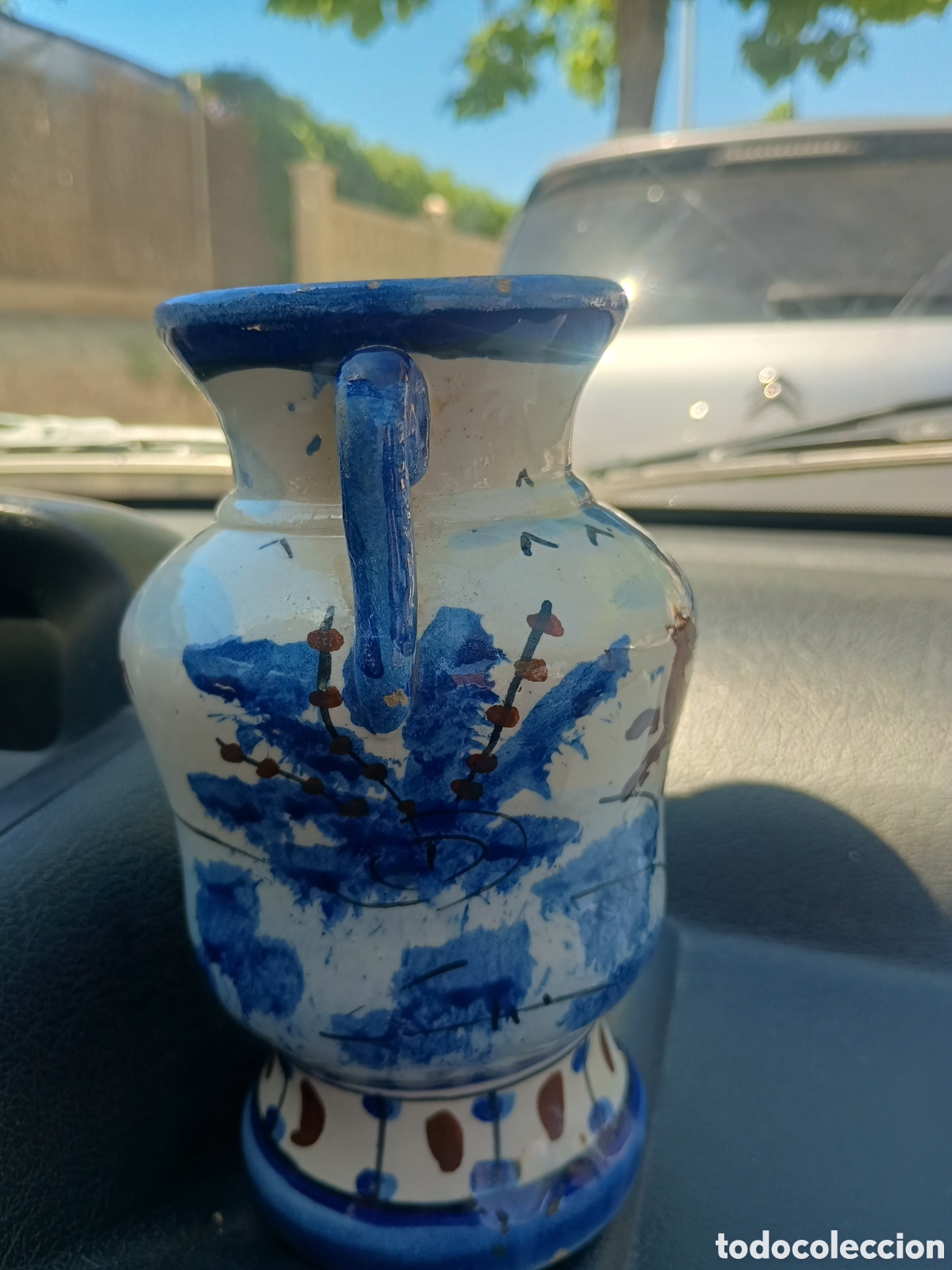 Antig&uuml;edades: Jarr&oacute;n tipo Manises azul - Foto 5