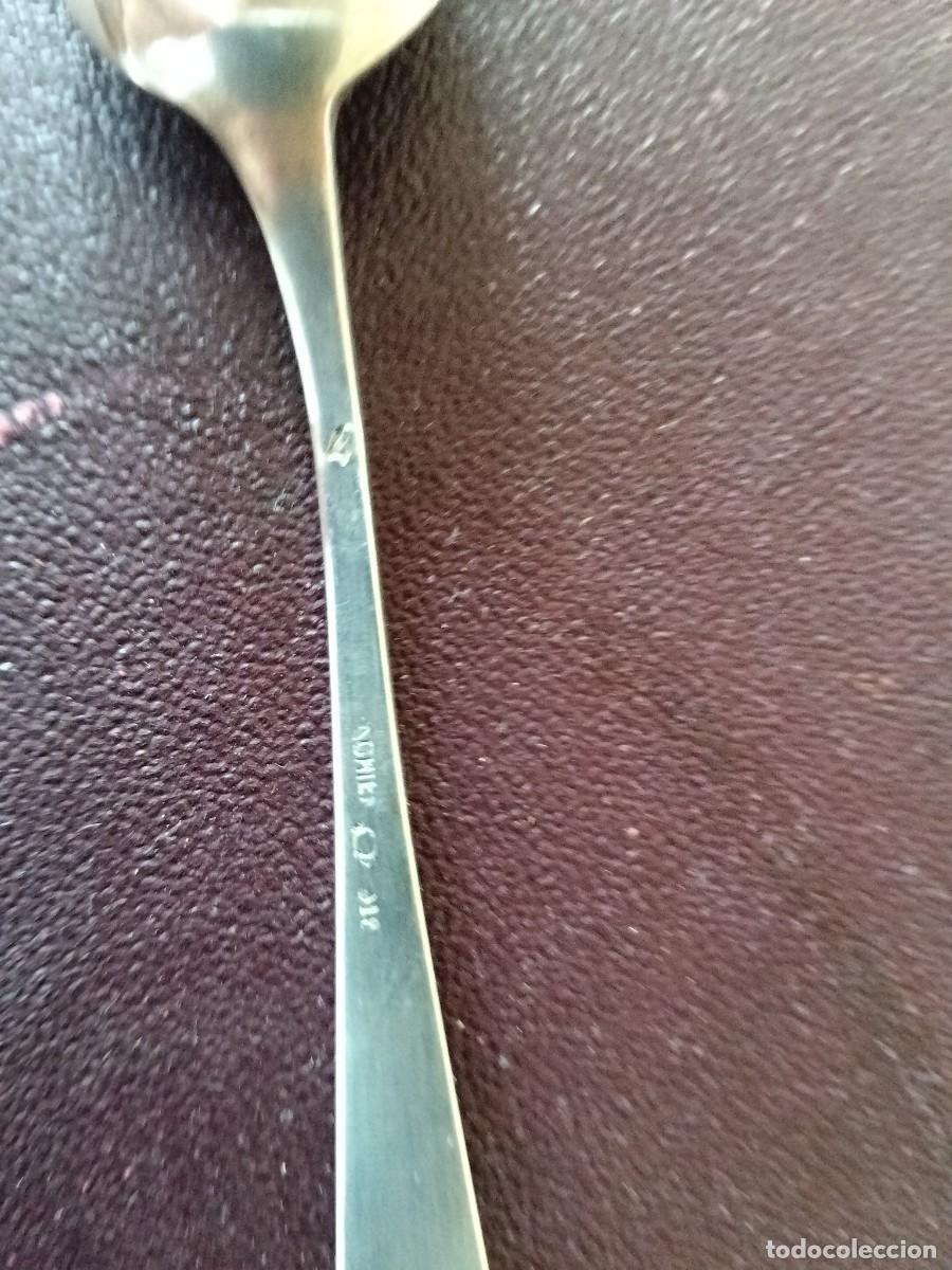 Antig&uuml;edades: JUEGO DE 6 CUCHARILLAS PLATA EN SU CAJA ORIGINAL - Foto 3