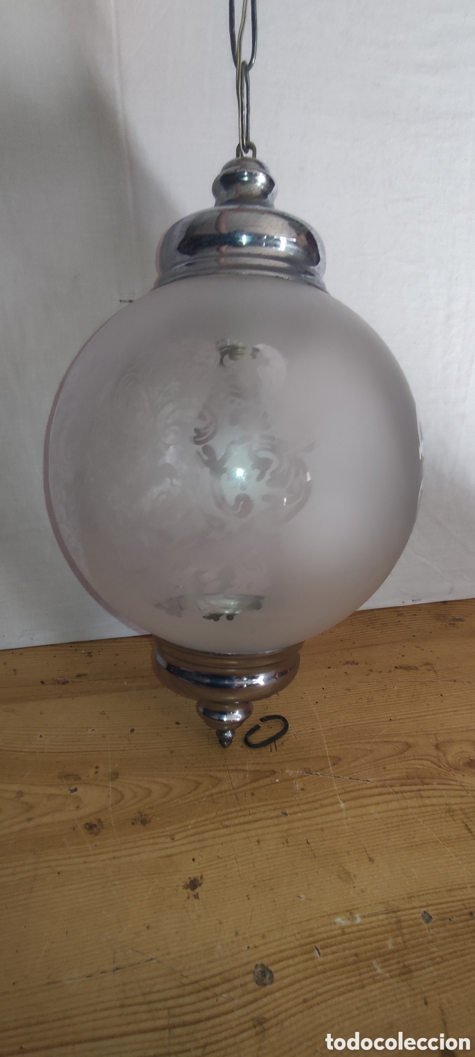 Antig&uuml;edades: Lampara clasica de techo bola - Foto 7