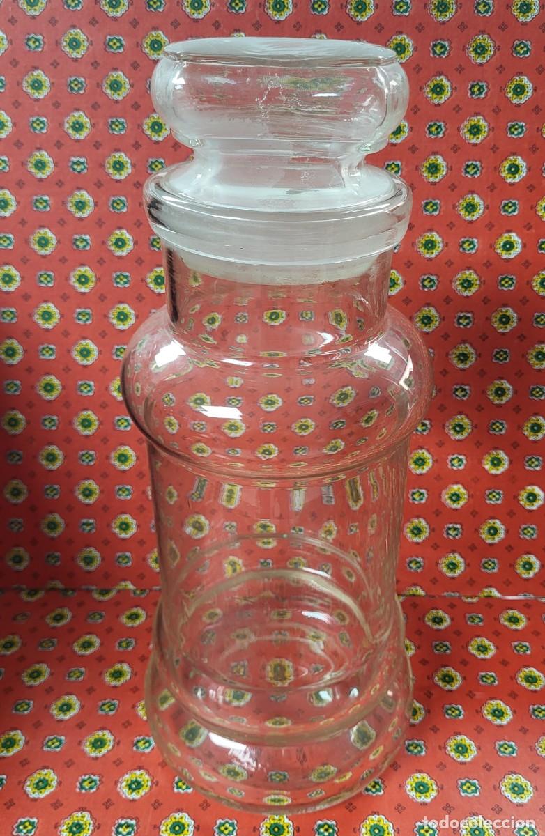 Antig&uuml;edades: ANTIGUO TARRO CRISTAL CARAMELOS COMERCIAL?