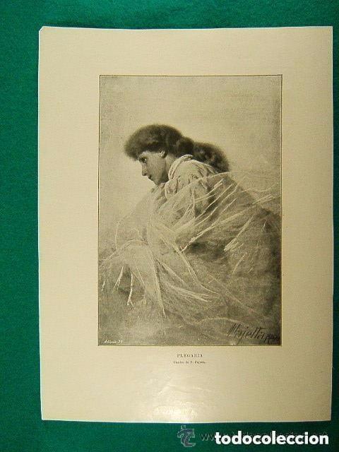 Antig&uuml;edades: LAMINA - PLEGARIA - P.PAJETTA AUTENTICA. ORIGINAL DEL A&Ntilde;O 1906