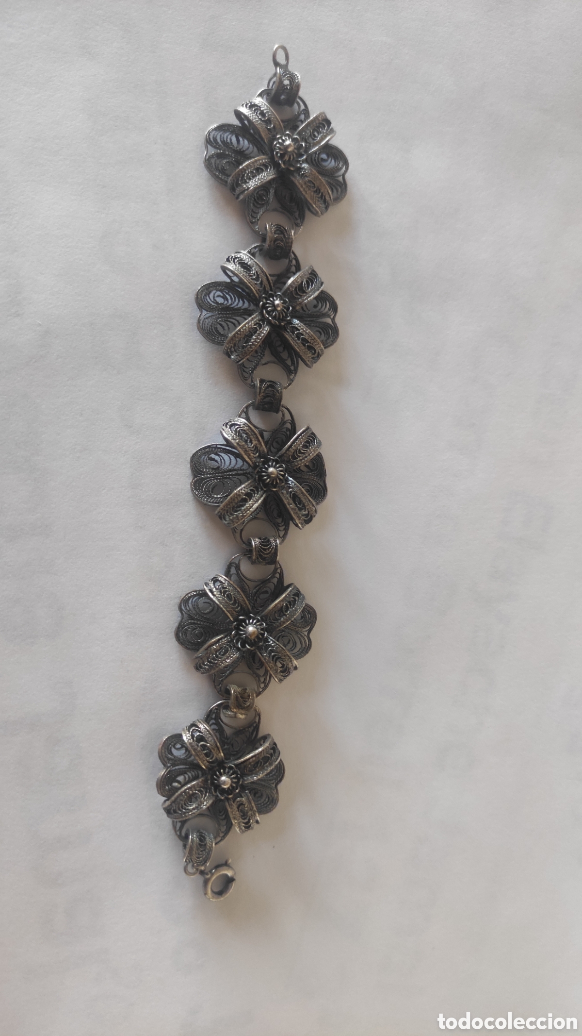 Antig&uuml;edades: Antigua pulsera en filigrana , a&ntilde;os 30-40.
