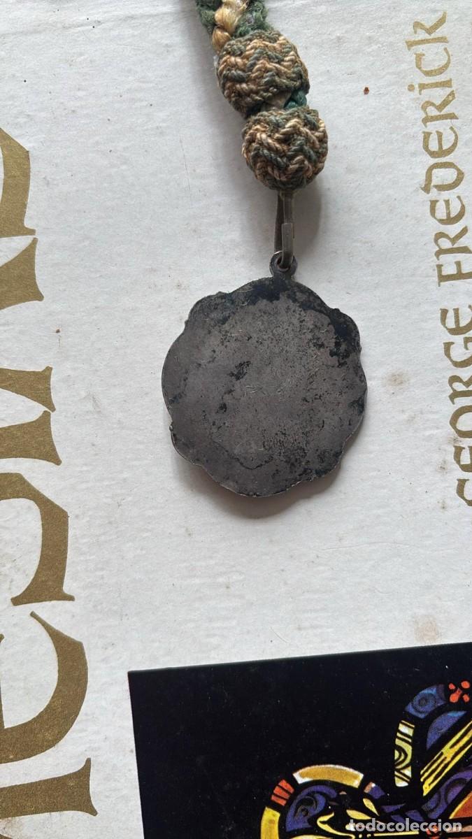 Antig&uuml;edades: VIRGEN DEL ROC&Iacute;O CON CORD&Oacute;N MEDALLA-1388 - Foto 2