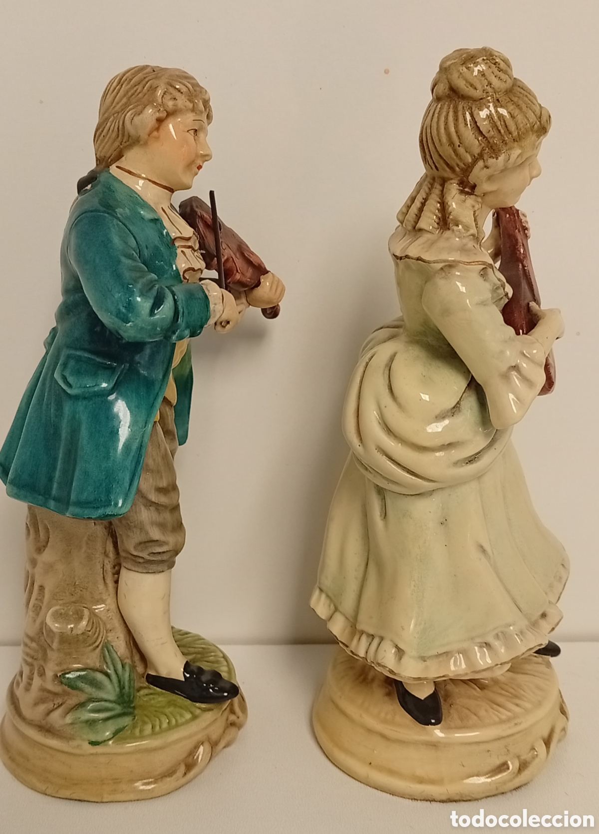 Antig&uuml;edades: .FIGURAS DE PAREJA DE MUSICOS - Foto 3