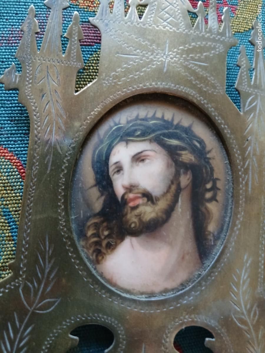 Antig&uuml;edades: Capilla imagen Cristo pintada - Foto 4