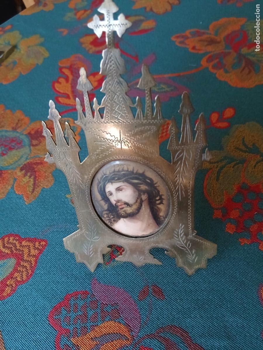 Antig&uuml;edades: Capilla imagen Cristo pintada - Foto 6