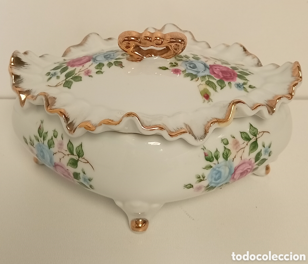 Antig&uuml;edades: AZUCARERO VINTAGE DE PORCELANA ARTESANAL DE JAPON