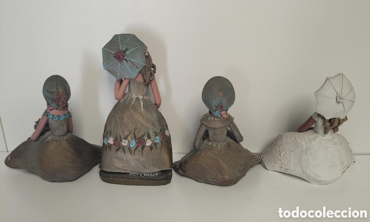 Antig&uuml;edades: .DAMAS DECORATIVAS HECHAS DE BARRO - Foto 2