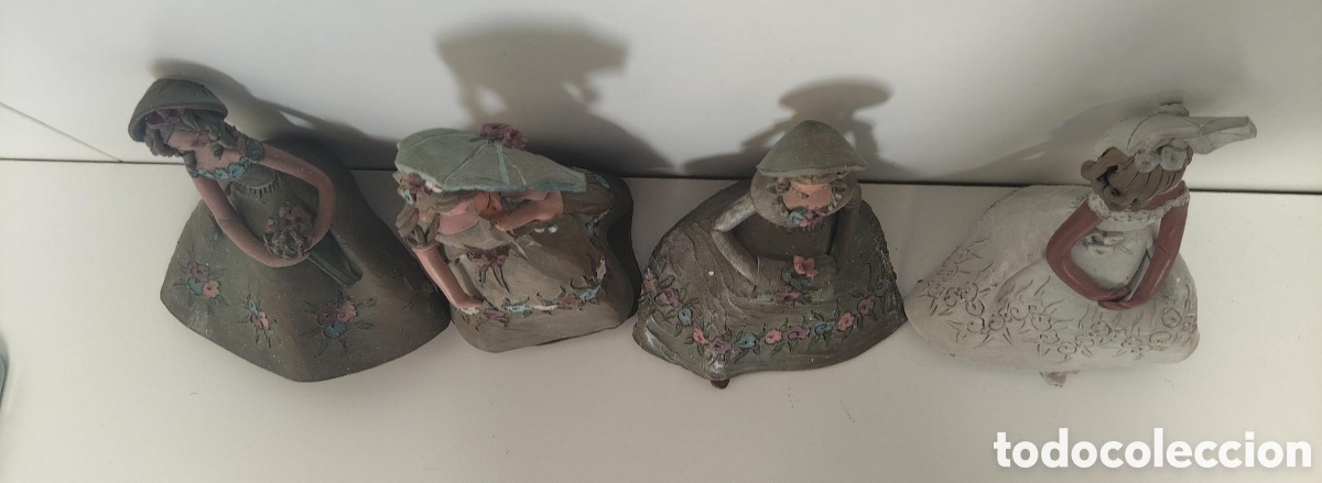 Antig&uuml;edades: .DAMAS DECORATIVAS HECHAS DE BARRO - Foto 3