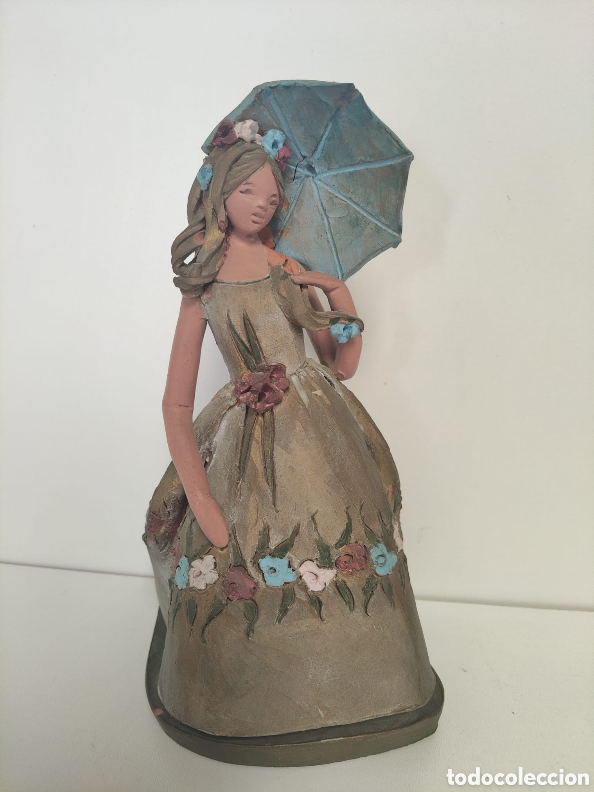 Antig&uuml;edades: .DAMAS DECORATIVAS HECHAS DE BARRO - Foto 8