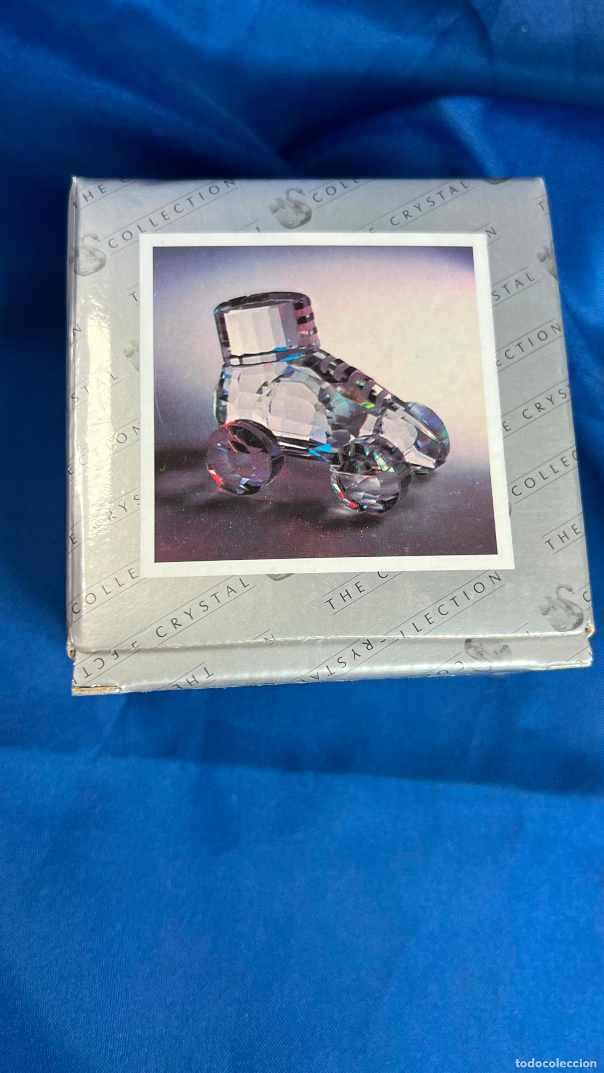 Antig&uuml;edades: FIGURA DE PATIN EN CRISTAL EN CAJA NUEVO A ESTRENAR 5 CM DE DIAMETRO