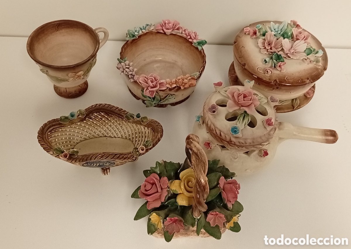 Antig&uuml;edades: LOTE DE PORCELANA CAP&Oacute;NIMONTE