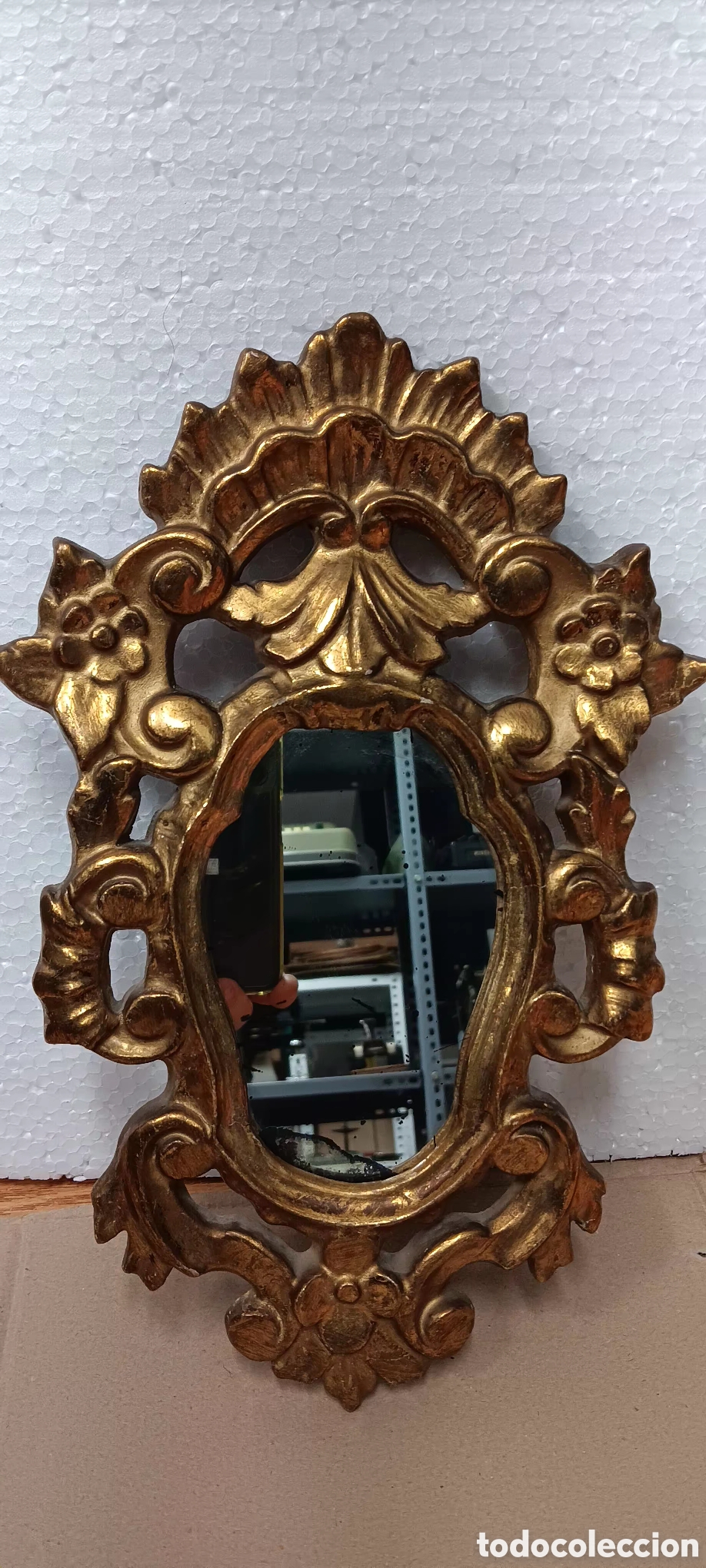 Antig&uuml;edades: Espejo cornucopia antiguo - Foto 3