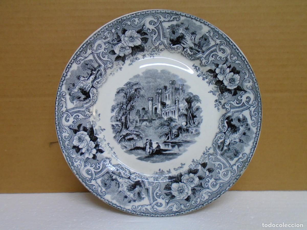 Antiguidades: PRECIOSO PLATO DE PORCELANA S.M.CE&Ntilde;AL Y CIA(OVIEDO)1&ordm;XX.