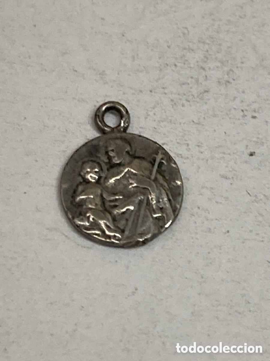 Antig&uuml;edades: Medalla de plata religiosa C593 - Foto 1